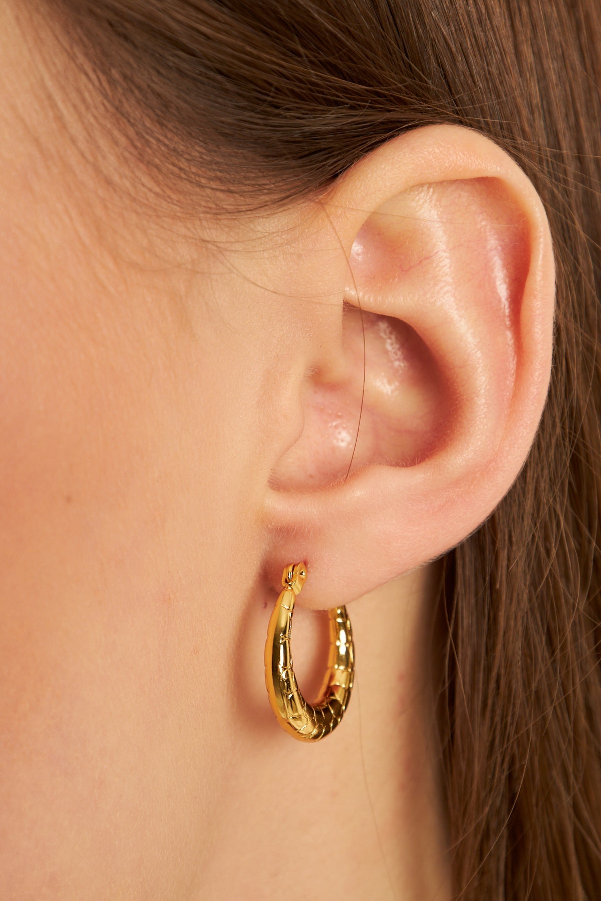 Aria Earrings Gold, Stainless steel - Earrings - Feraye