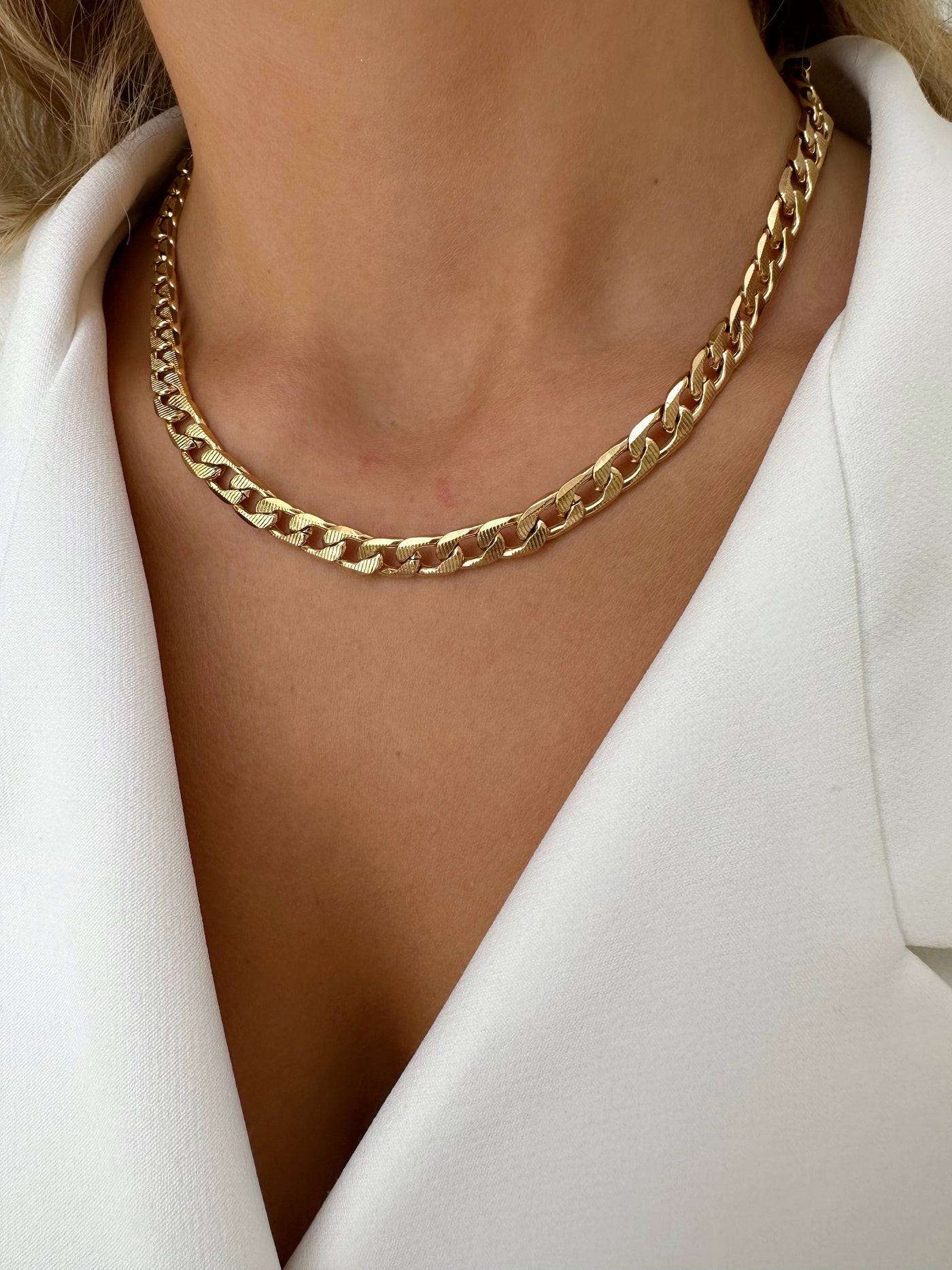 Ashley Necklace Gold, Stainless steel - necklace - Feraye