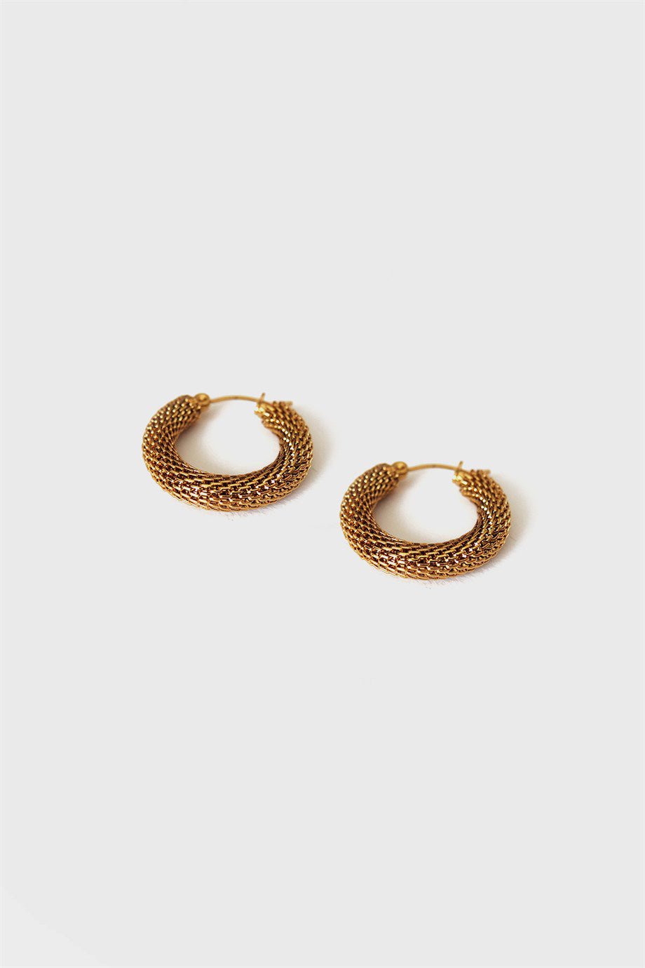 Cage of Medus Earrings Gold, Stainless steel - Earrings - Feraye