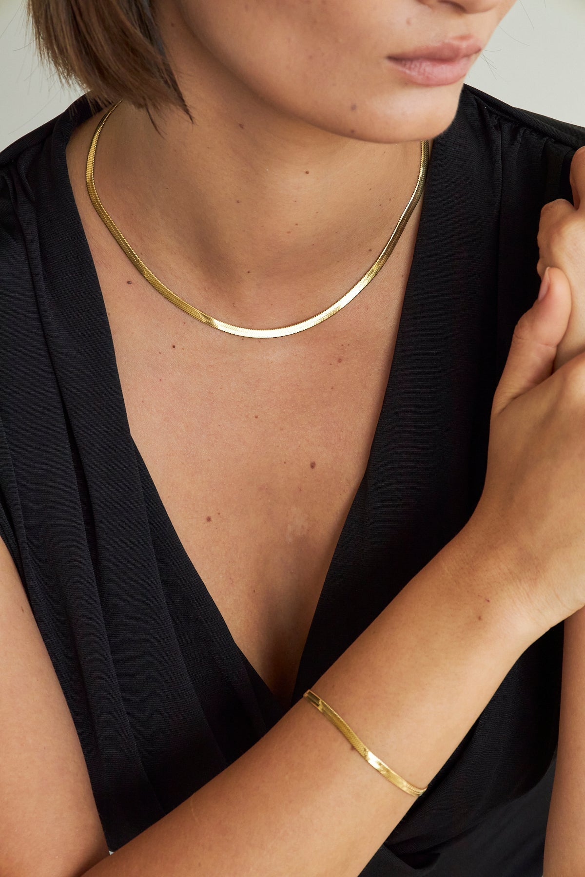 Hera Necklace Gold, Stainless steel - necklace - Feraye