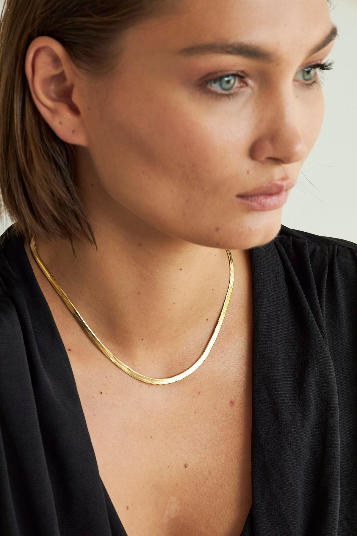 Hera Necklace Gold, Stainless steel - necklace - Feraye