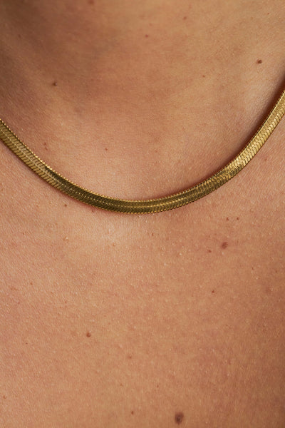 Hera Necklace Gold, Stainless steel - necklace - Feraye