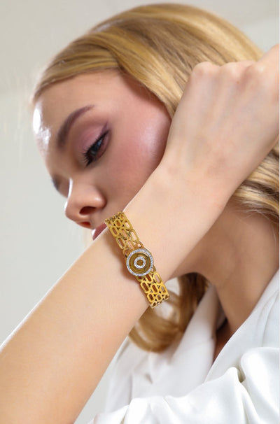 Hermonie's Windows Bracelet Gold, Stainless steel - Bracelets - Feraye