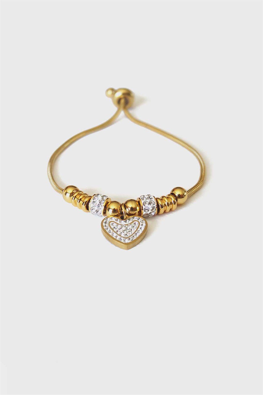 Hestia's Warm Heart Bracelet Gold, Stainless steel - Bracelets - Feraye