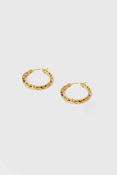 Hidden Gem Felly Earrings Gold, Stainless steel - Earrings - Feraye