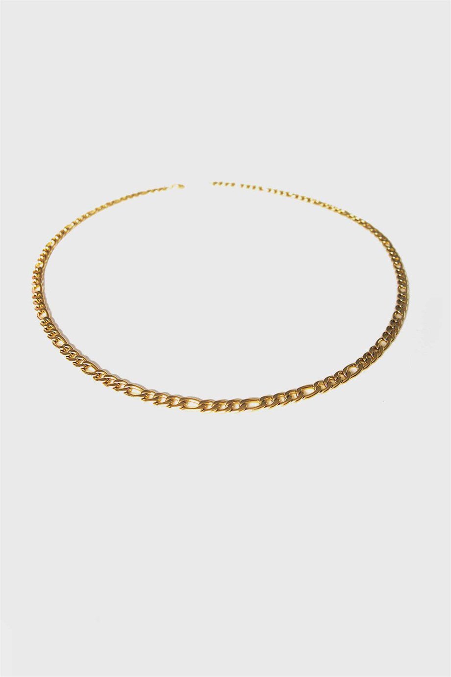 Lank's Hair Necklace Gold, Stainless steel - necklaces - Feraye