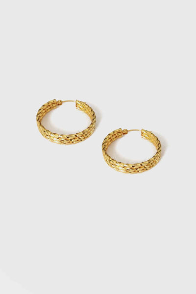 Lucia's Vines Earrings Gold, Stainless steel - Earrings - Feraye