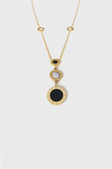 Royal Black of Storhet Necklace Gold, Stainless steel - Feraye