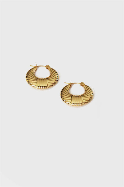 Shelling Mellion Earrings Gold, Stainless steel - Feraye