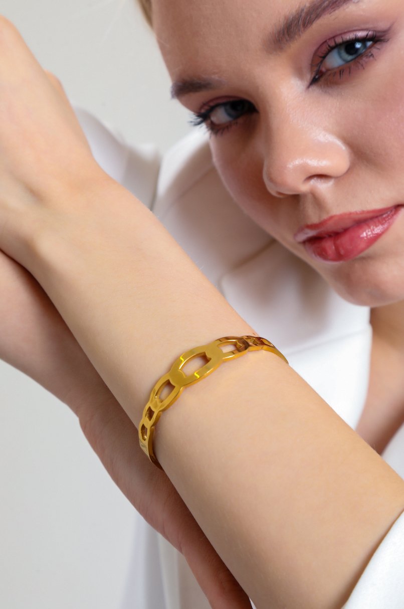 Sun Course Femonoea Bracelet Gold, Stainless steel - Feraye