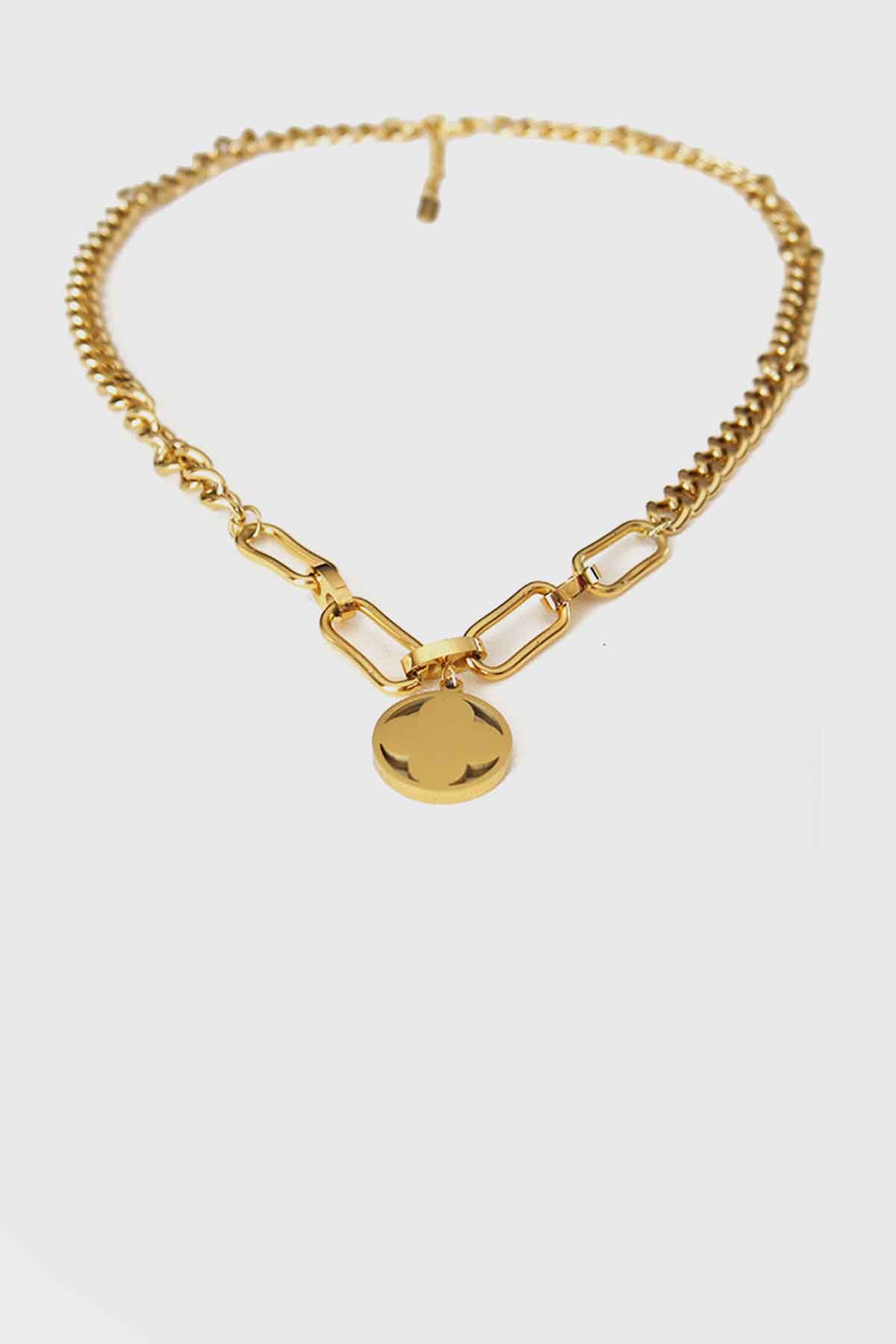 The Clover of Aphi Necklace Gold, Stainless steel - Feraye