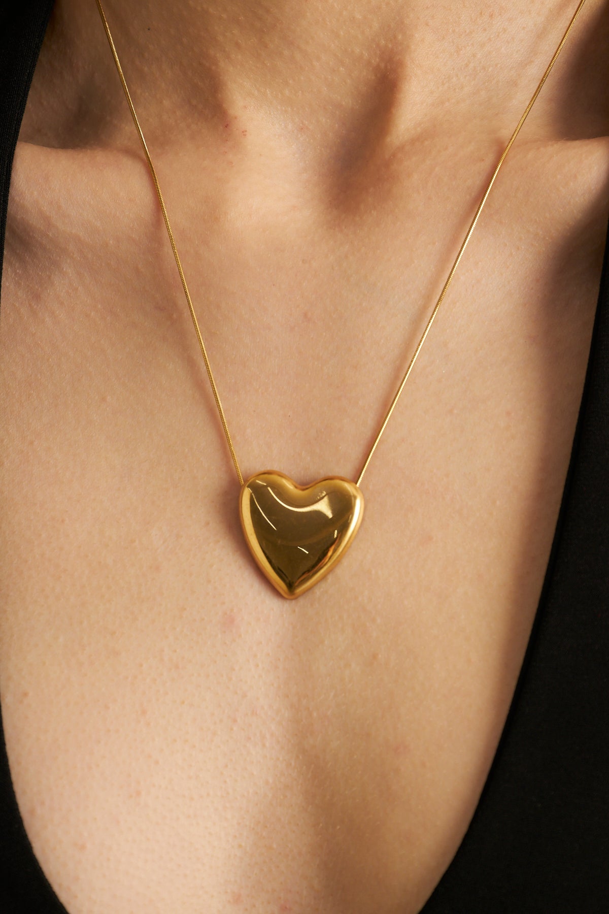 Valentina Necklace Gold, Stainless steel - necklace - Feraye