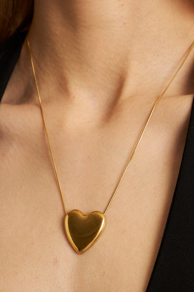 Valentina Necklace Gold, Stainless steel - necklace - Feraye